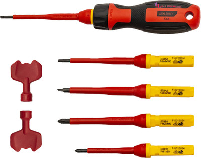 MALFAH ENTERPRISES DELI DL510107 INSULATED TOOL SET 7PCS SET Standard Screwdriver Set(Pack of 7)