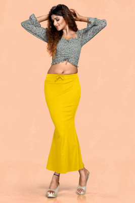 DRESQUE STORE Flare Comfy Saree Shapewear || Saree Shaper || Petticoat Nylon Blend Petticoat(M)