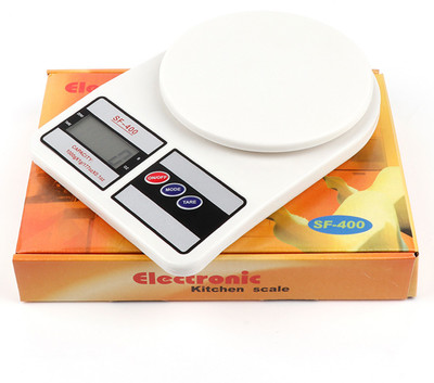 MOOZMOB Latest Version SF400 Weighing Scale for Food & Supplement Measuring (upto 10 Kg) Weighing Scale(White)