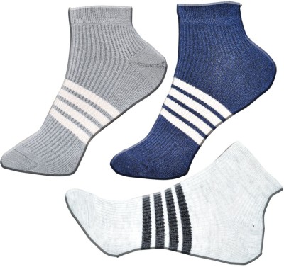 Fabowlous Men & Women Striped Ankle Length(Pack of 3)