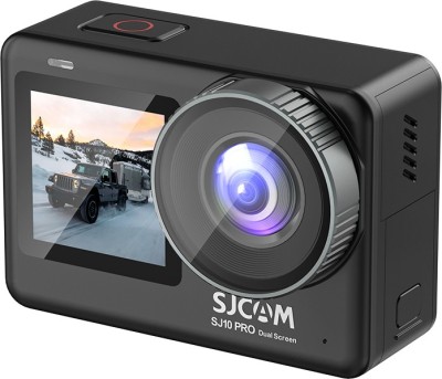 SJCAM SJ10 PRO Dual Screen 4K/60fps Ultra HD Video Record | 6-Axis Gyro Stabilization | Sports and Action Camera(Black, 12 MP)
