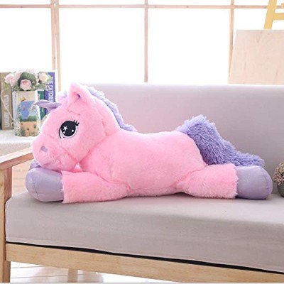 Hug 'n' Feel SOFT TOYS Soft Toys Unicorn Plush Giant Size Unicorn Toy 100 cm  - 100 cm(Pink)