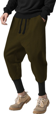 JUGULAR Solid Men Light Green Track Pants