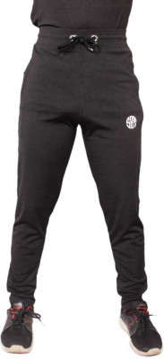 The Wholesale Bazar Solid Men Black Track Pants