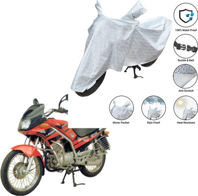 SS FOR YOUR SMART NEEDS Waterproof Two Wheeler Cover for Kinetic(GF Lazer, Silver)