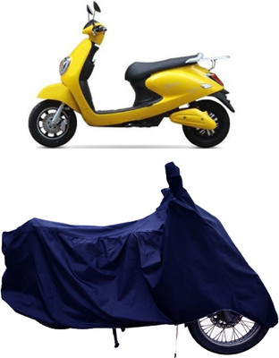 Tricway Two Wheeler Cover for Techo Electra(Emerge BS6, Blue)