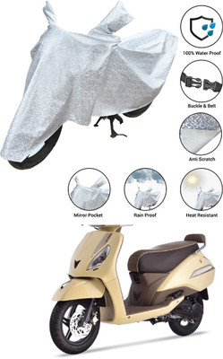 SS FOR YOUR SMART NEEDS Waterproof Two Wheeler Cover for TVS(Jupiter classic, Silver)
