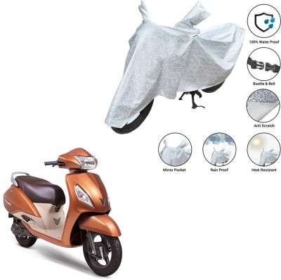 SS FOR YOUR SMART NEEDS Waterproof Two Wheeler Cover for TVS(Jupiter, Silver)