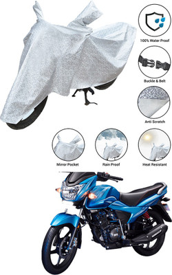 SS FOR YOUR SMART NEEDS Waterproof Two Wheeler Cover for TVS(Victor Premium, Silver)