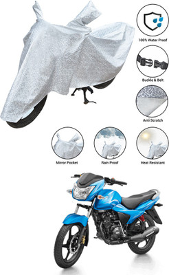SS FOR YOUR SMART NEEDS Waterproof Two Wheeler Cover for TVS(Victor BS6, Silver)