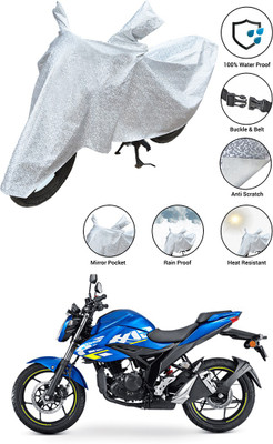 SS FOR YOUR SMART NEEDS Waterproof Two Wheeler Cover for Suzuki(Gixxer Special Edition BS6, Silver)