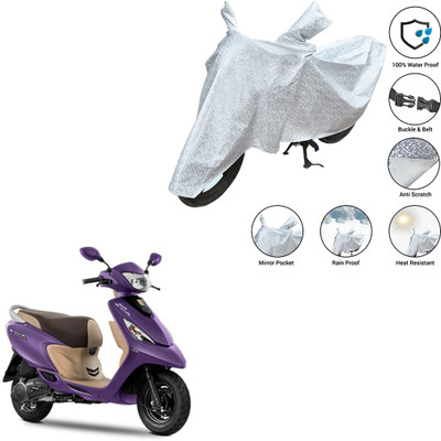 SS FOR YOUR SMART NEEDS Waterproof Two Wheeler Cover for TVS(Scooty Zest 110, Silver)