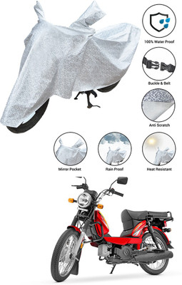 SS FOR YOUR SMART NEEDS Waterproof Two Wheeler Cover for TVS(XL 100 Heavy Duty, Silver)