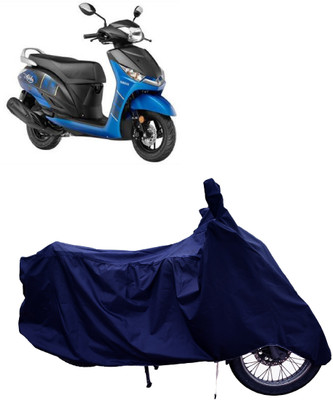 Tricway Two Wheeler Cover for Yamaha(Alpha BS6, Blue)