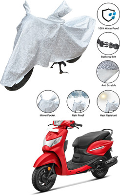 SS FOR YOUR SMART NEEDS Waterproof Two Wheeler Cover for Hero(Pleasure Plus, Silver)