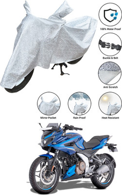 SS FOR YOUR SMART NEEDS Waterproof Two Wheeler Cover for Bajaj(Pulsar 250 BS6, Silver)