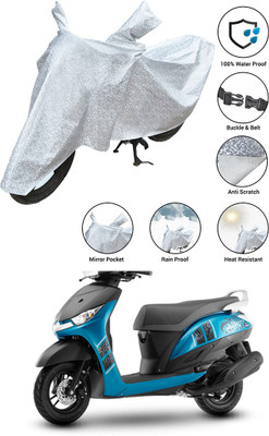 SS FOR YOUR SMART NEEDS Waterproof Two Wheeler Cover for Yamaha(Alpha BS6, Silver)