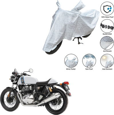 SS FOR YOUR SMART NEEDS Waterproof Two Wheeler Cover for Royal Enfield(Continental GT, Silver)