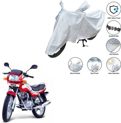 SS FOR YOUR SMART NEEDS Waterproof Two Wheeler Cover for TVS(Victor Edge, Silver)
