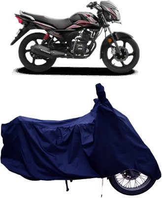 Tricway Two Wheeler Cover for TVS(Victor BS6, Blue)