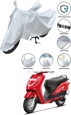 SS FOR YOUR SMART NEEDS Waterproof Two Wheeler Cover for Hero(Duet 125 CC BS6, Silver)