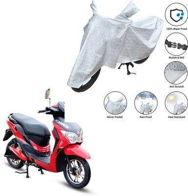 SS FOR YOUR SMART NEEDS Waterproof Two Wheeler Cover for Hero Electric(Dash, Silver)