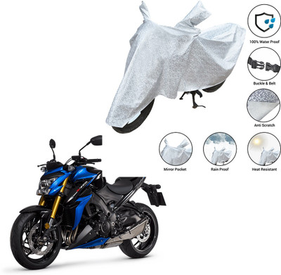 SS FOR YOUR SMART NEEDS Waterproof Two Wheeler Cover for Suzuki(GSX S1000, Silver)