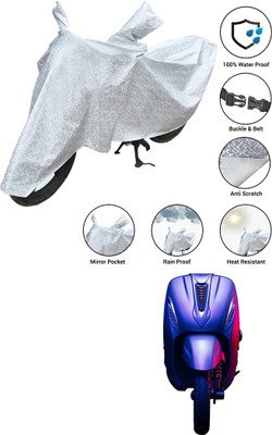 SS FOR YOUR SMART NEEDS Waterproof Two Wheeler Cover for Bajaj(Urbanite Chetak BS6, Silver)