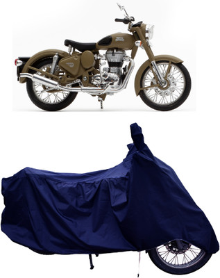 Tricway Two Wheeler Cover for Royal Enfield(Classic Desert Storm, Blue)