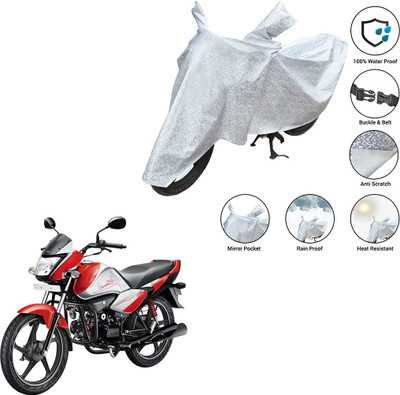 SS FOR YOUR SMART NEEDS Waterproof Two Wheeler Cover for Hero(Splendor I Smart, Silver)