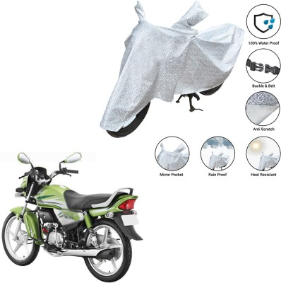 SS FOR YOUR SMART NEEDS Waterproof Two Wheeler Cover for Hero(HF Deluxe Eco, Silver)