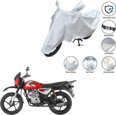 SS FOR YOUR SMART NEEDS Waterproof Two Wheeler Cover for Bajaj(Boxer BM 150, Silver)