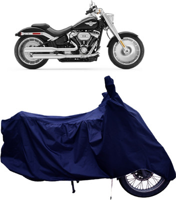 Tricway Two Wheeler Cover for Harley Davidson(Fat Boy, Blue)