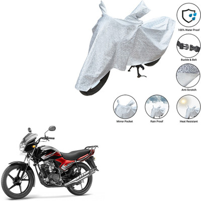 SS FOR YOUR SMART NEEDS Waterproof Two Wheeler Cover for Yamaha(YBR 110, Silver)