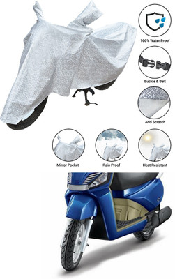 SS FOR YOUR SMART NEEDS Waterproof Two Wheeler Cover for Mahindra(Gusto Electric, Silver)