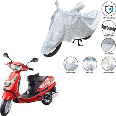 SS FOR YOUR SMART NEEDS Waterproof Two Wheeler Cover for Mahindra(Duro 125, Silver)