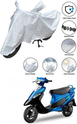 SS FOR YOUR SMART NEEDS Waterproof Two Wheeler Cover for TVS(Pep+ BS6, Silver)