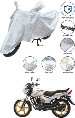 SS FOR YOUR SMART NEEDS Waterproof Two Wheeler Cover for TVS(Star City BS6, Silver)