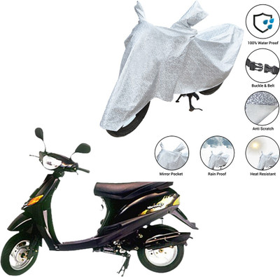 SS FOR YOUR SMART NEEDS Waterproof Two Wheeler Cover for Bajaj(Spirit, Silver)