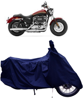 Tricway Two Wheeler Cover for Harley Davidson(1200 Custom, Blue)