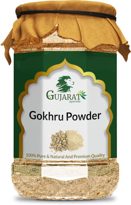 Gujarat Ayurveda Gokhru/Gokshura (Tribulus Terrestris) Powder-200 Gram(200 g)