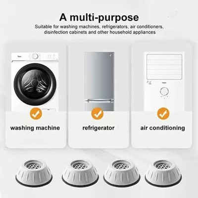 GORSON Washing Machine, Air Cooler, Refrigerator, Water Cooler Material Plastic, Rubber(8 cm x 8 cm)