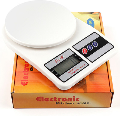 WRADER UPGRADED QUALITY SF400 Weighing Scale for Food and Kitchen (Weigh upto 10 Kg) Weighing Scale(White)