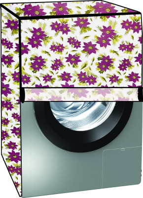 KVAR Front Loading Washing Machine  Cover(Width: 69 cm, Purple, White)