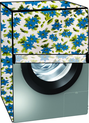 KVAR Front Loading Washing Machine  Cover(Width: 68 cm, White, Blue)