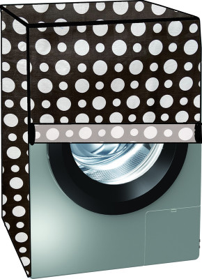 KVAR Front Loading Washing Machine  Cover(Width: 71 cm, Black, White)