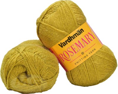 Simi Enterprise Represents Vardhman S_Rosemary Mustard (400 gm) Wool Ball Hand knitting wool