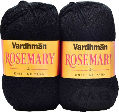 M.G Enterprise Represents Vardhman S_Rosemary Black (300 gm) knitting wool Art-FHA