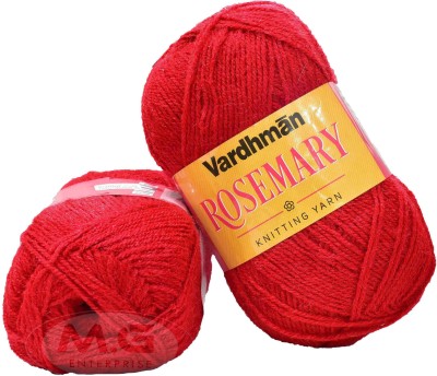 M.G Enterprise Represents Vardhman S_Rosemary Red (300 gm) knitting wool Art-GJJ
