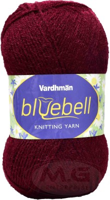 Simi Enterprise Represents Vardhman S_Rosemary Mehroon (200 gm) Wool Ball Hand knitting wool